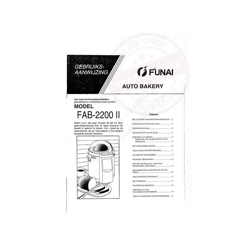 Funai gebruiksaanwijzing fab-2200(ii)
