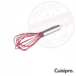 Cuisipro keukenklopper met 8 draden 25cm - rood (+)