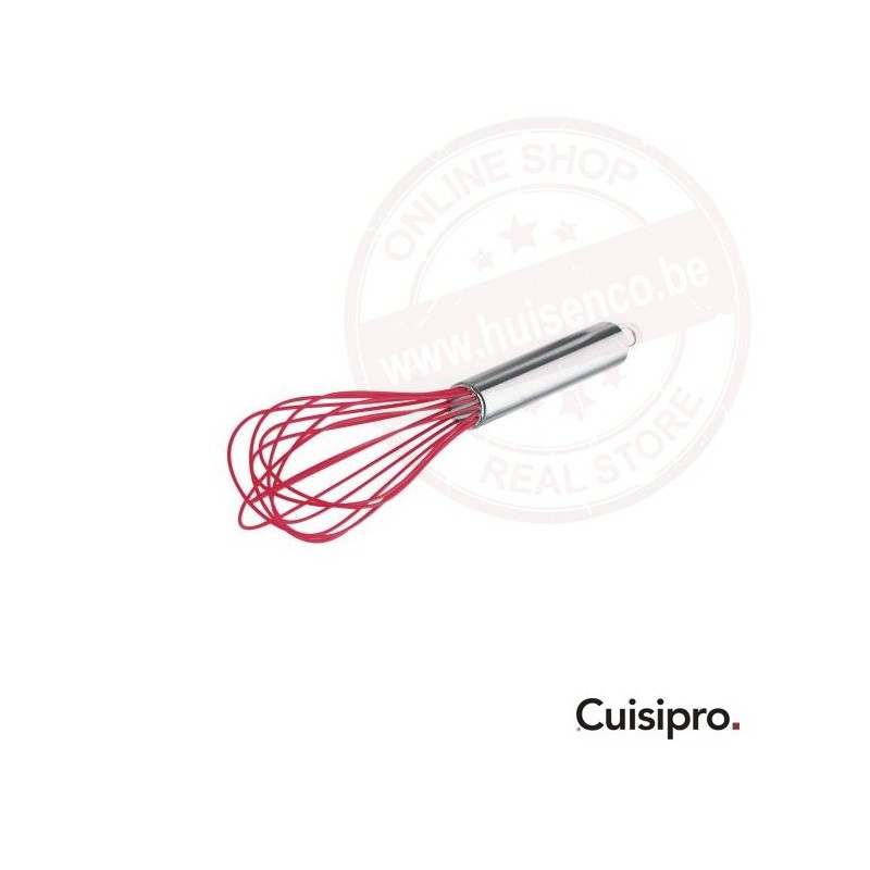 Cuisipro keukenklopper met 8 draden 25cm - rood (+)