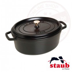 Staub ovale cocotte ø37cm 8.00l - zwart