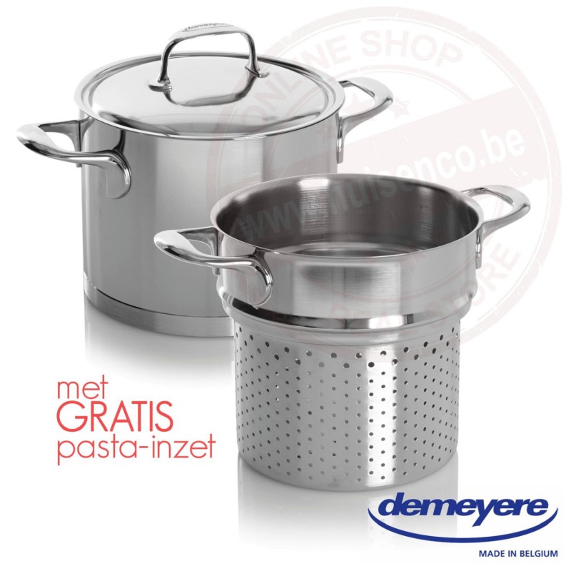 Atlantis soeppot 20cm 5.0l + gratis pasta-inzet 20cm Atlantis soeppot 20cm 5.0l + gratis pasta-inzet 20cm