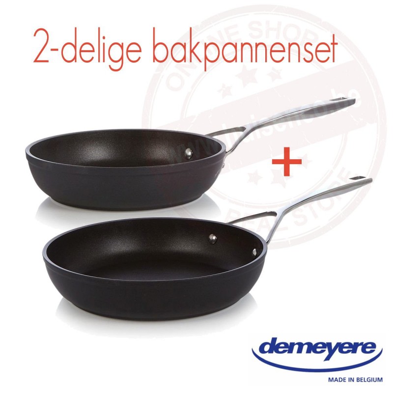 Alu pro 2-delige bakpannenset duraglide titanium 20 cm + 24 cm